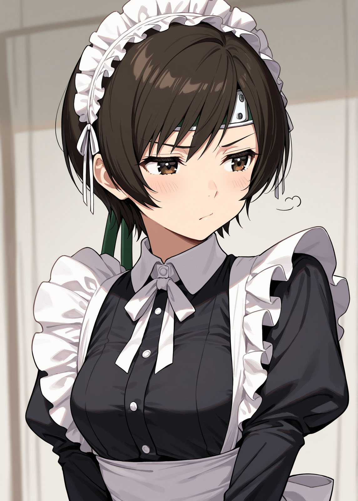 メイド服を不服ながらも着てくれたユフィちゃん